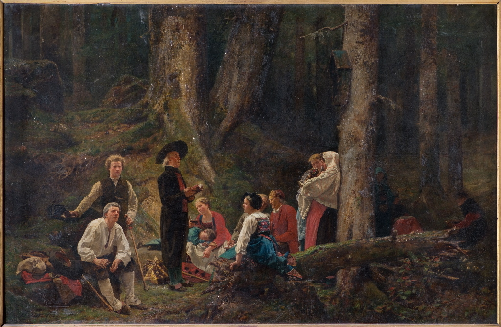 Les pèlerins de Sainte-Odile, Gustave Brion, 1863 achevé en