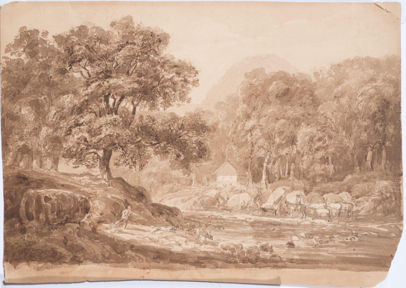 Paysage à Mittlach, vallée de Munster, David Ortlieb, 1820-1875