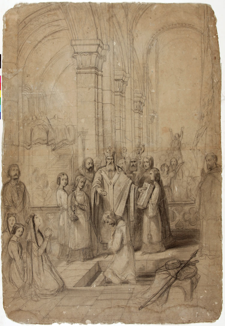 Le baptême de Clovis / Christ_0