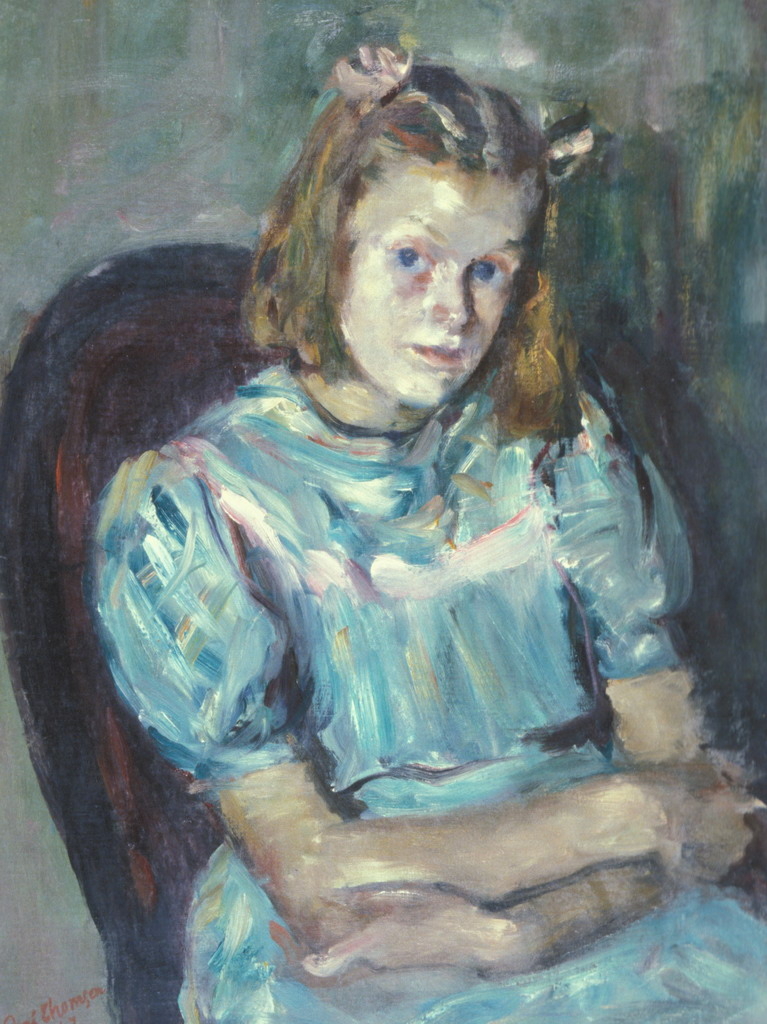 La petite fille à la robe verte, René Thomsen, 1947