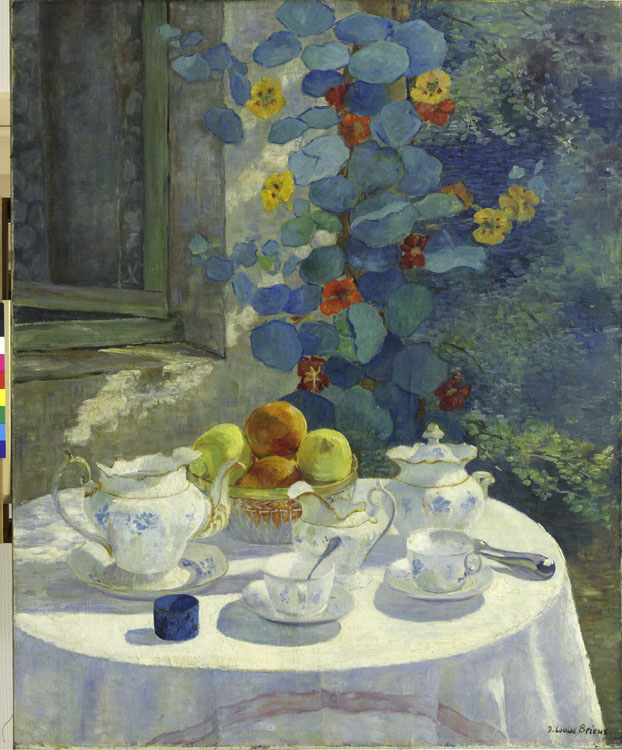 Goûter au soleil ou Déjeuner en plein air ou Nature morte_0