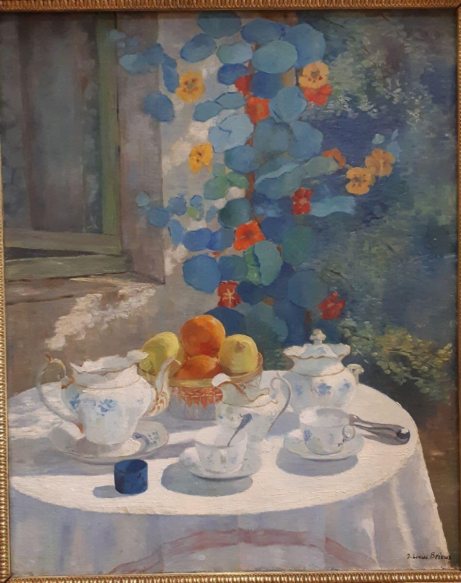 Goûter au soleil ou Déjeuner en plein air ou Nature morte_1
