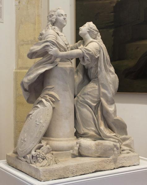 La France éplorée devant le buste de Louis XV, Étienne-Maurice Falconet, 1776-1777