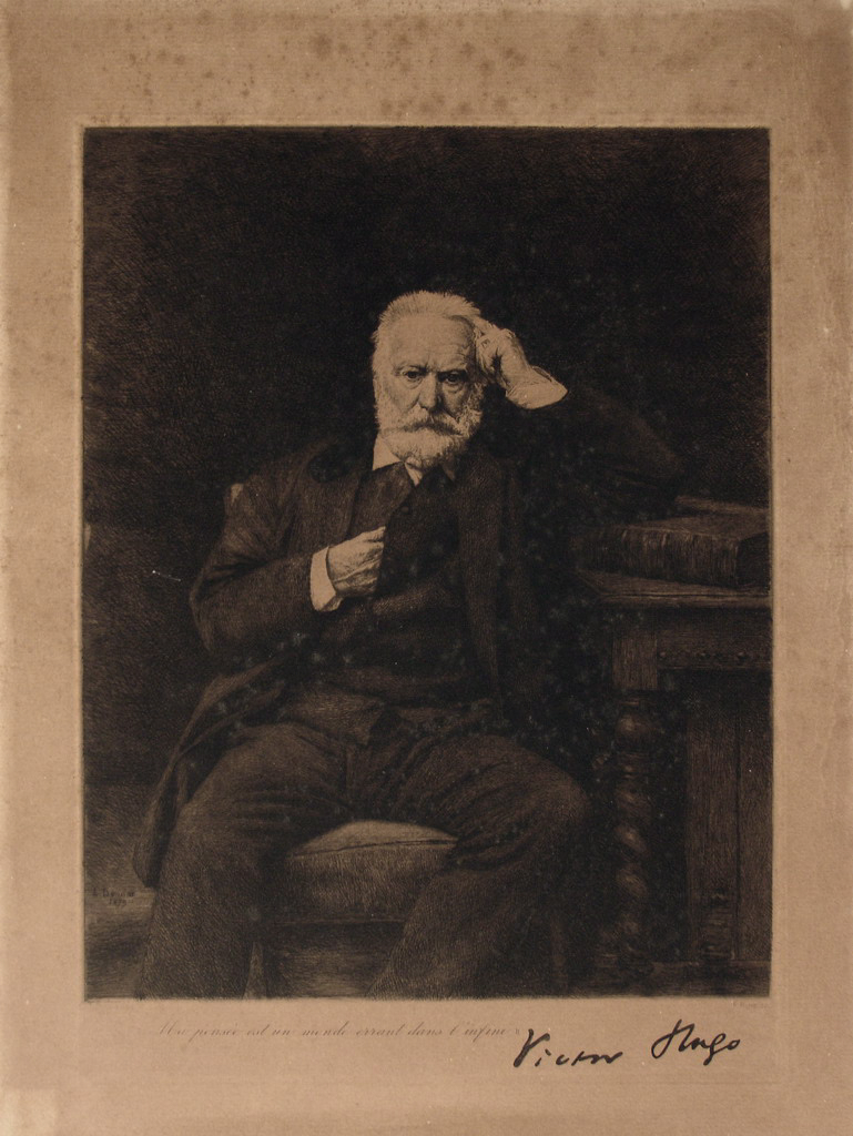 “Ma pensée est un monde errant dans l’infini” ou “Victor Hugo”, Léon Bonnat, 1879