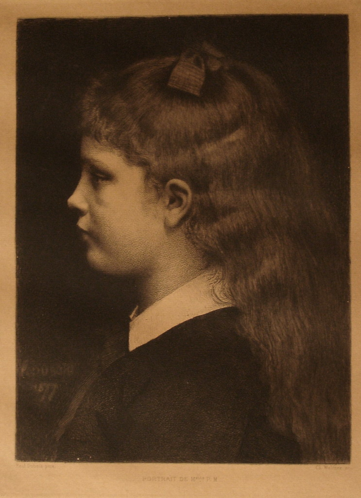 “Portrait de Mademoiselle P.M”, Paul Dubois, 20e siècle