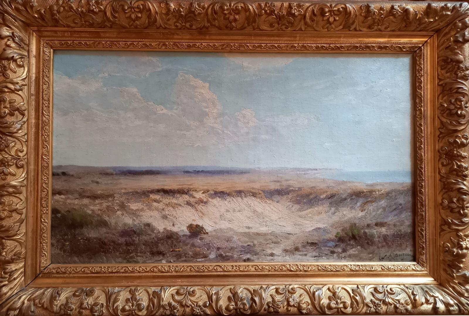 Dans la lède, côtes du Médoc ; étude pour le tableau Dunes de Montalivet du Salon de 1883, Louis Auguste Auguin, 1882