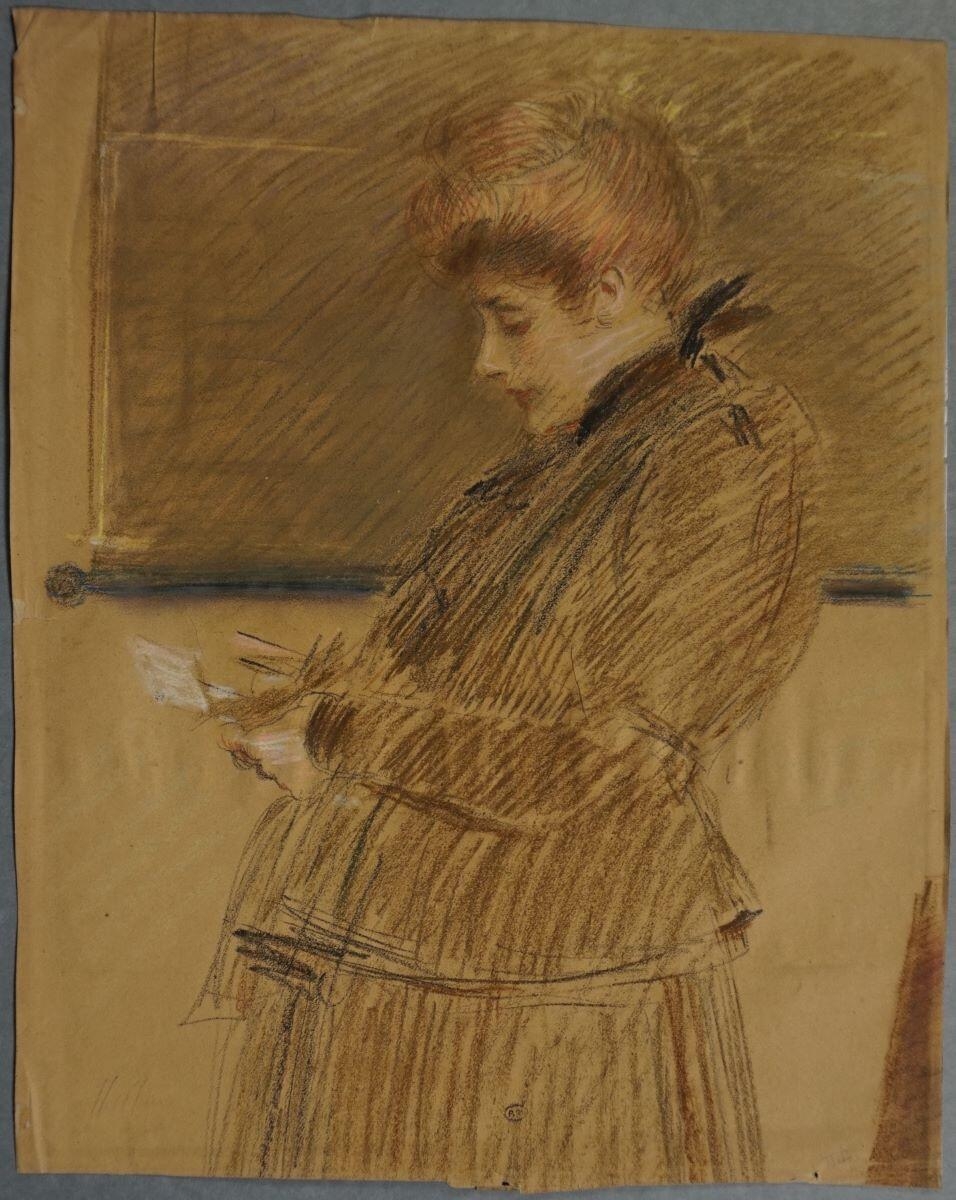 Alice Helleu enceinte, Paul César Helleu, 4e quart 19e siècle, 1er quart 20e siècle
