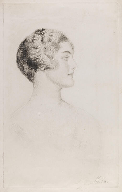 The Honorable Diana Mitford, Paul César Helleu, 1927 mars