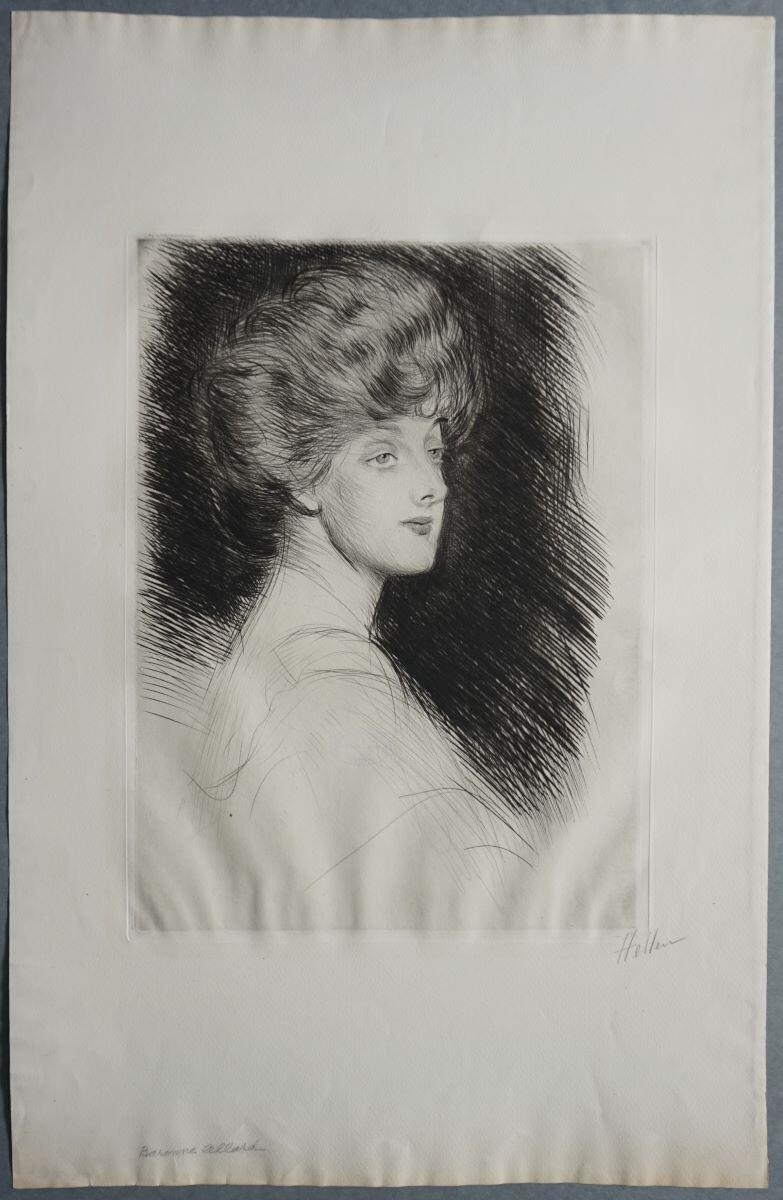 La Baronne Allard, Paul César Helleu, 4e quart 19e siècle, 1er quart 20e siècle