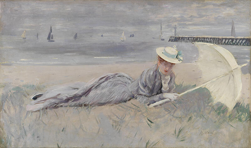 Alice Helleu sur la plage de Deauville_0