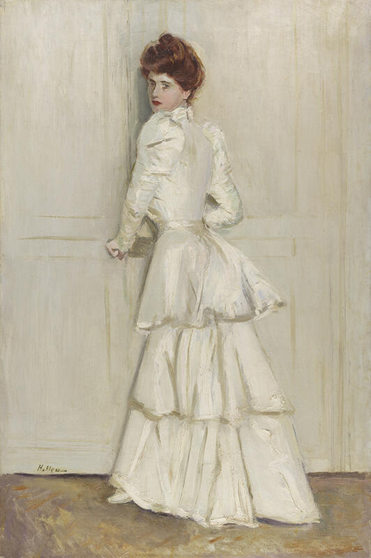 Alice Helleu en robe blanche, Paul César Helleu, 1902 vers