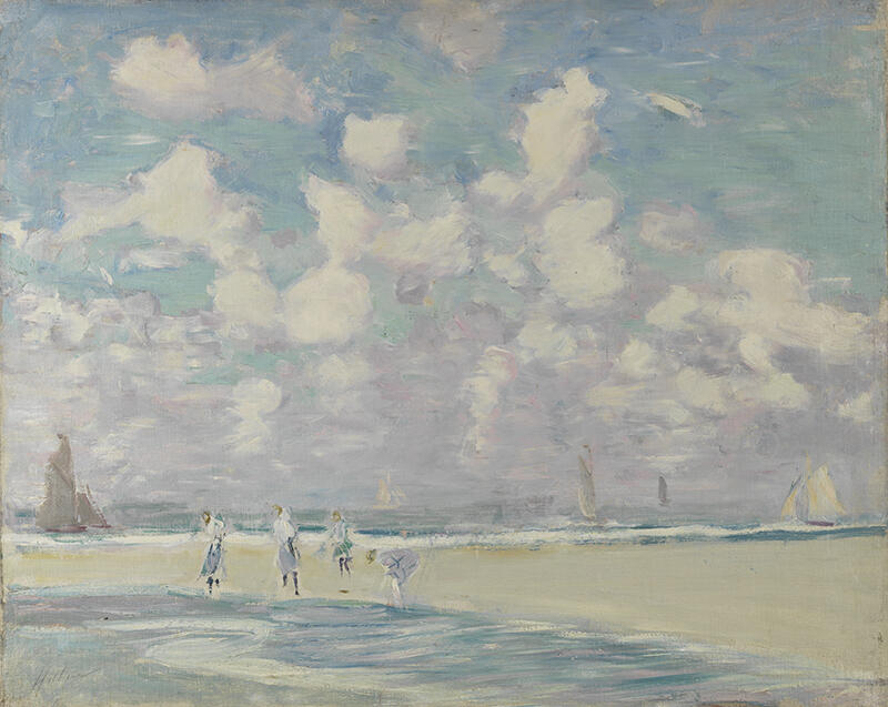 Scène de plage, Paul César Helleu, 4e quart 19e siècle, 1er quart 20e siècle