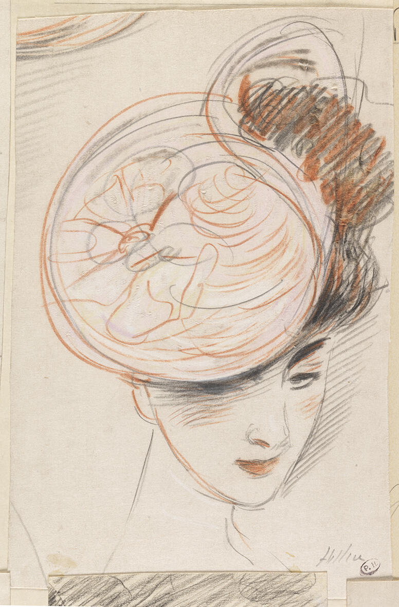 Tête de femme, Paul César Helleu, 1er quart 20e siècle