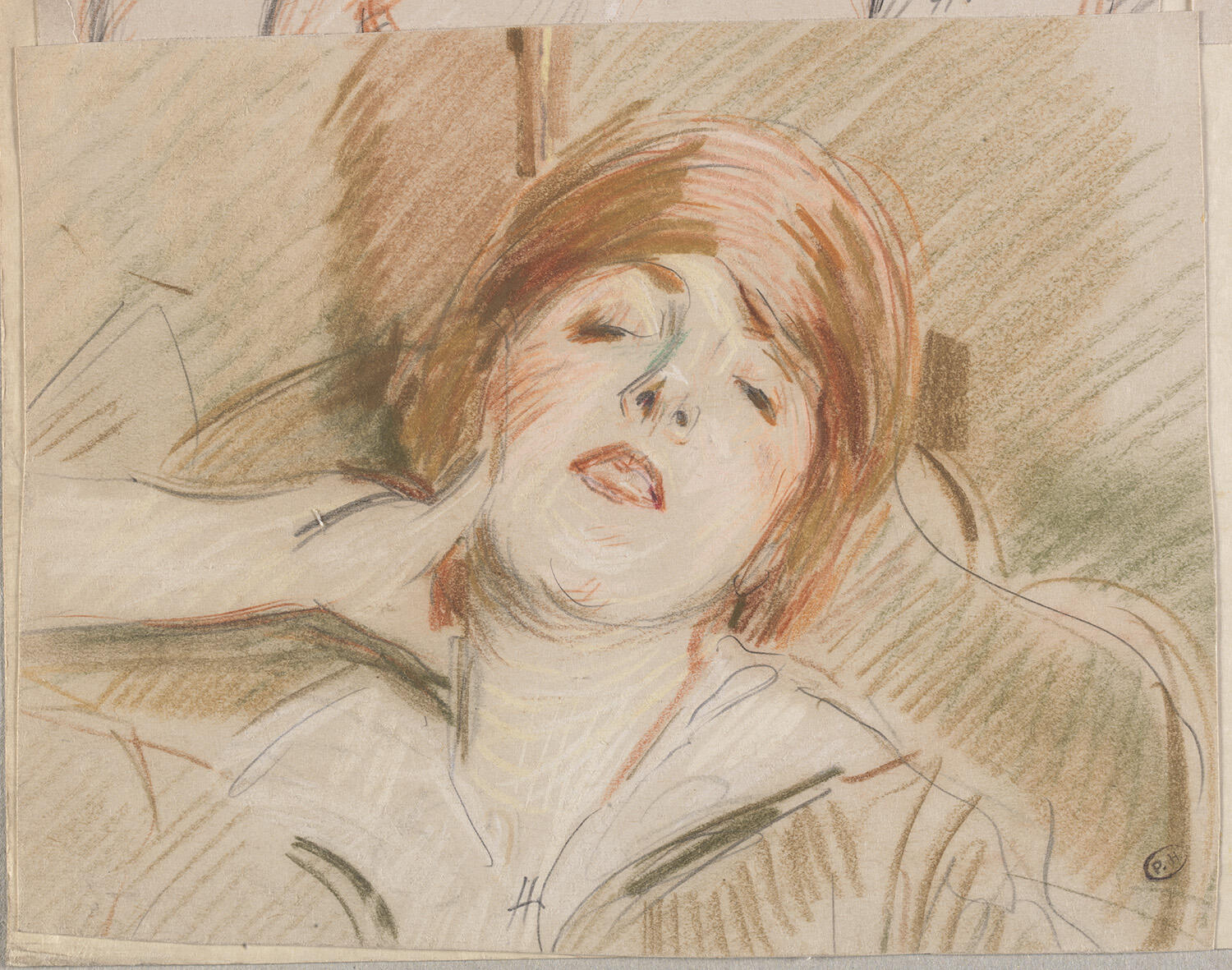 Étude de femme : Sonia Speranza (?), Paul César Helleu, 1er quart 20e siècle