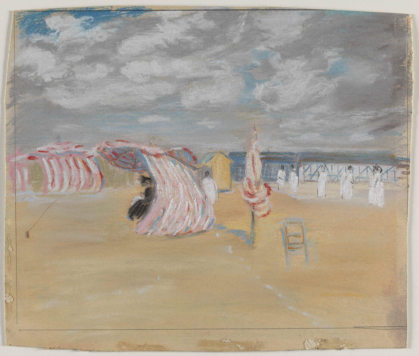 Tentes sur la plage de Deauville_0
