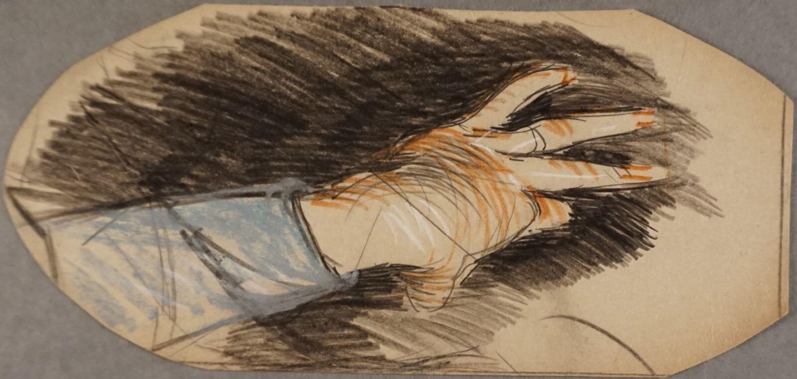 Étude de main, Paul César Helleu, 4e quart 19e siècle, 1er quart 20e siècle