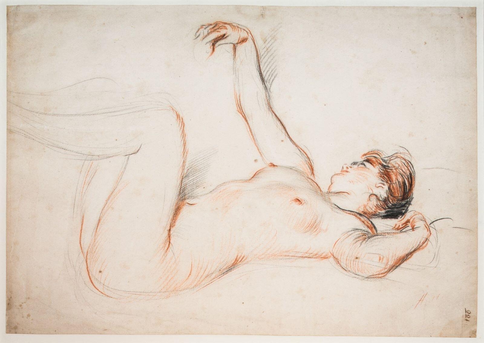 Nu couché, Paul César Helleu, 4e quart 19e siècle, 1er quart 20e siècle