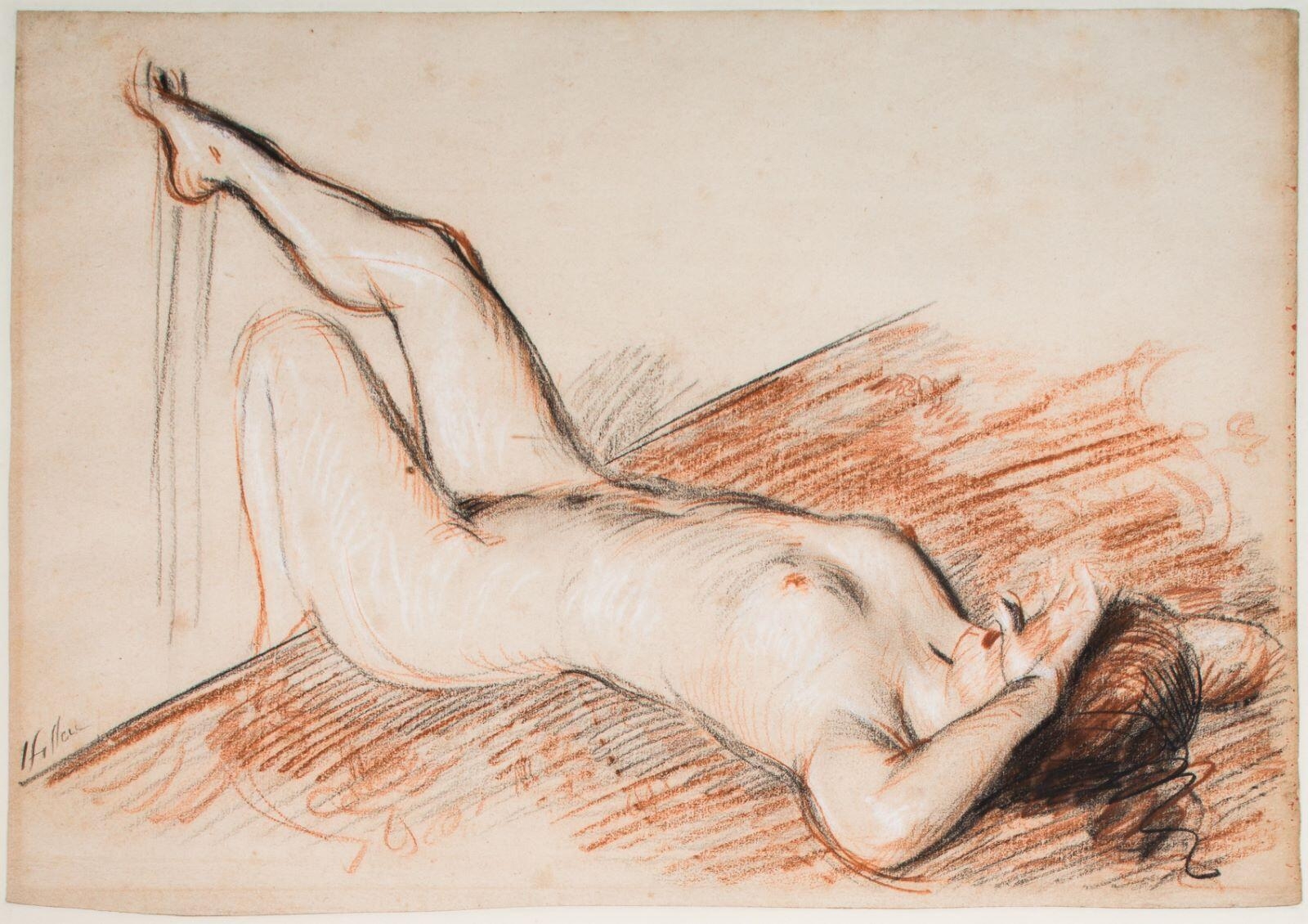 Étude de nu, Paul César Helleu, 1924