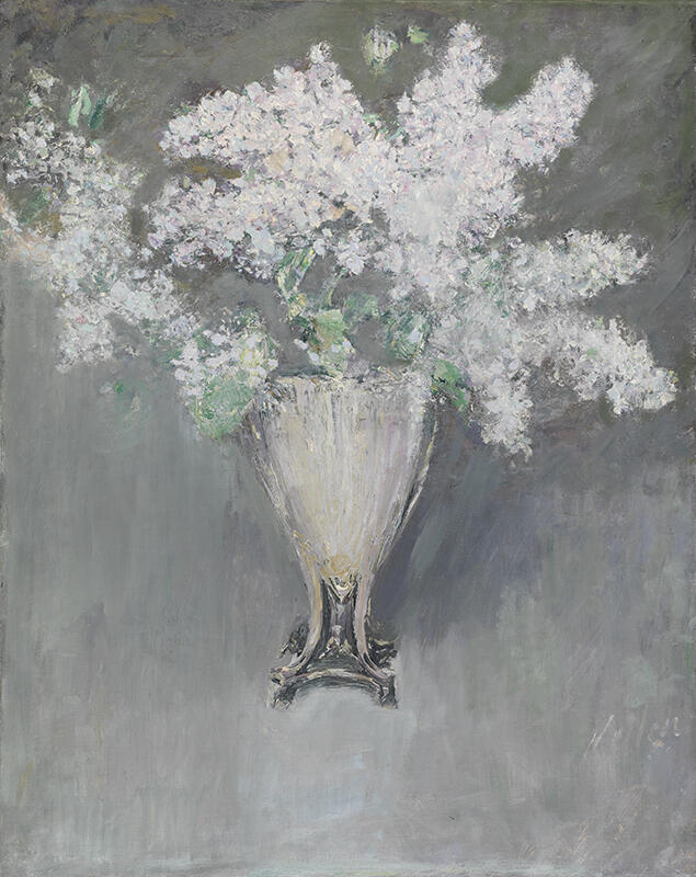 Bouquet de lilas dans un vase en argent, Paul César Helleu, 4e quart 19e siècle, 1er quart 20e siècle