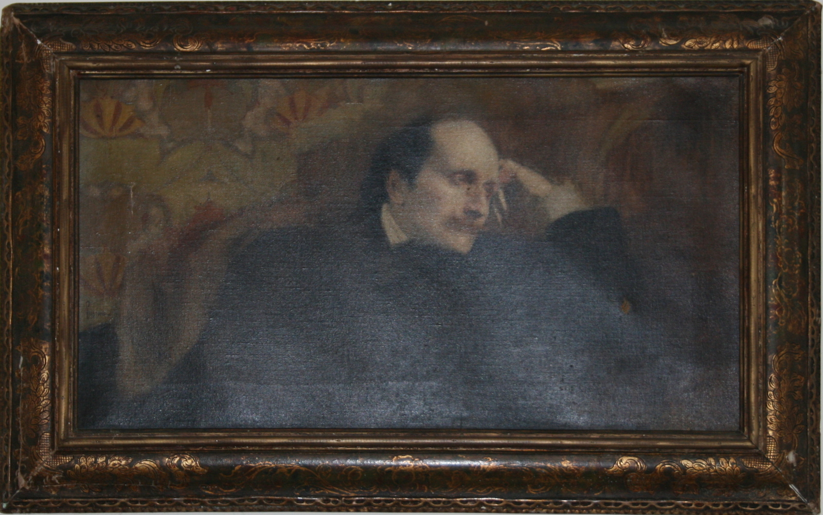 Edmond Rostand, portrait pour sa mère, Eugène Pascau, 1901 achevé en