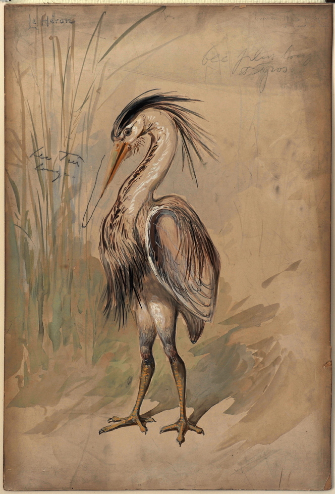 Le Héron, Alfredo Edel, 1908 achevé en