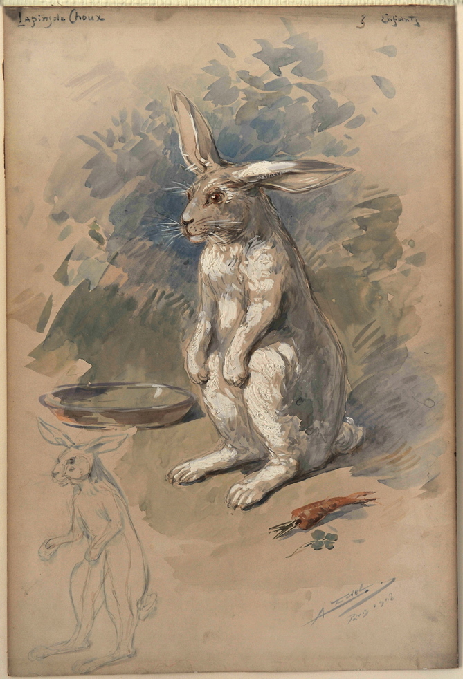 Lapin de choux, Alfredo Edel, 1908 achevé en
