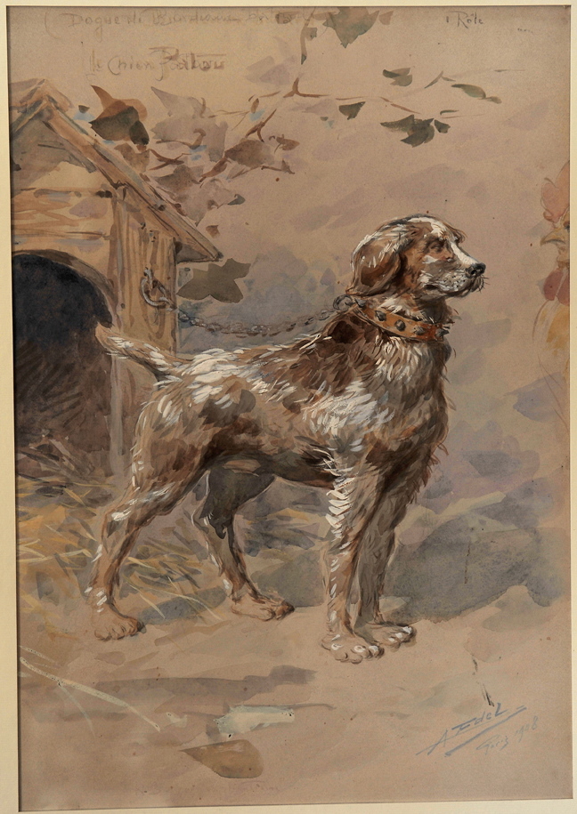 Le Chien Patou, Alfredo Edel, 1908 achevé en