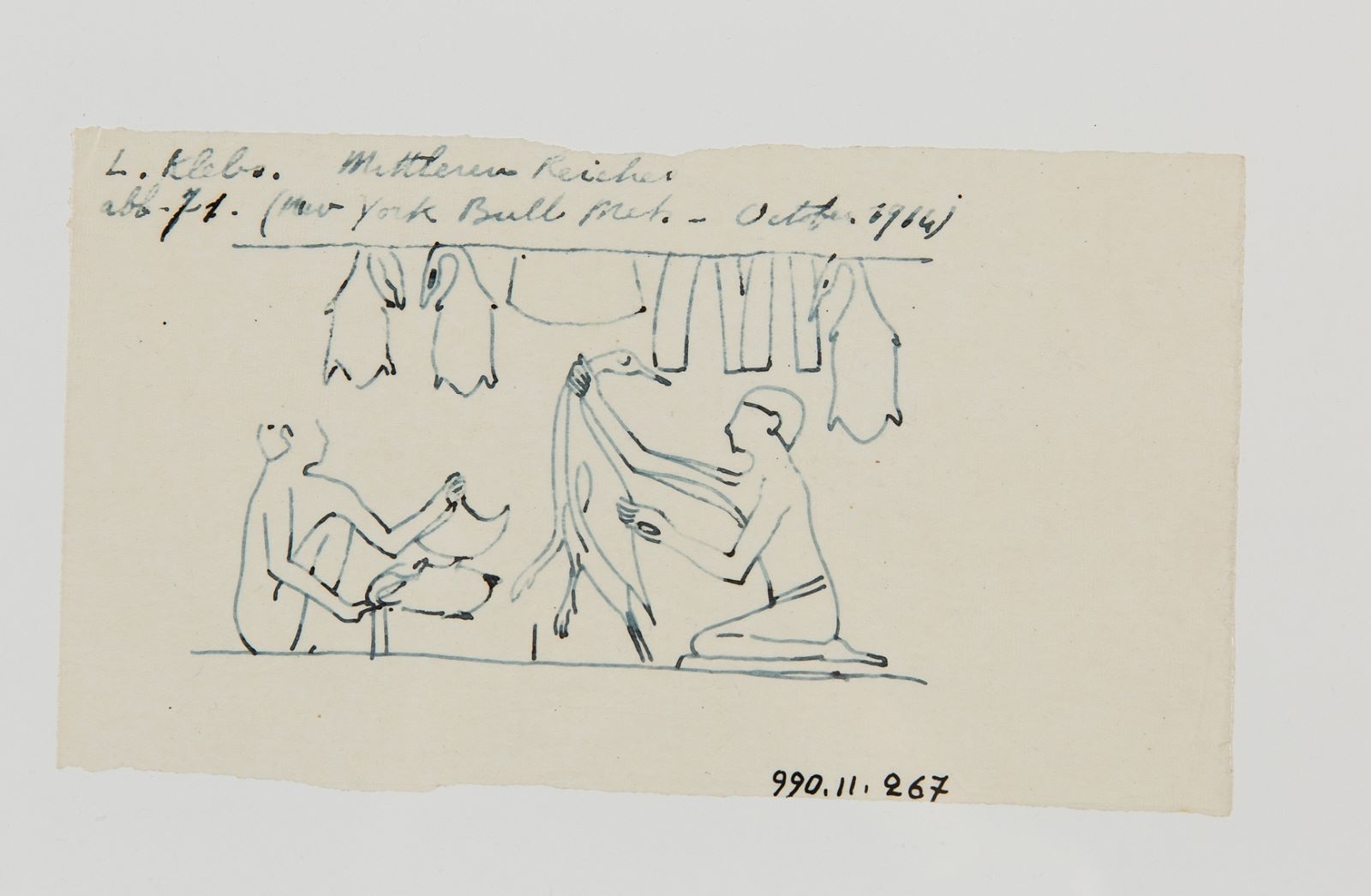 Personnages plumant et vidant des volailles (titre factice), Marcelle Baud, 20e siècle