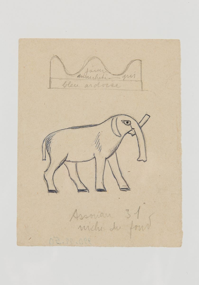 Hiéroglyphe (titre factice), Marcelle Baud, 20e siècle