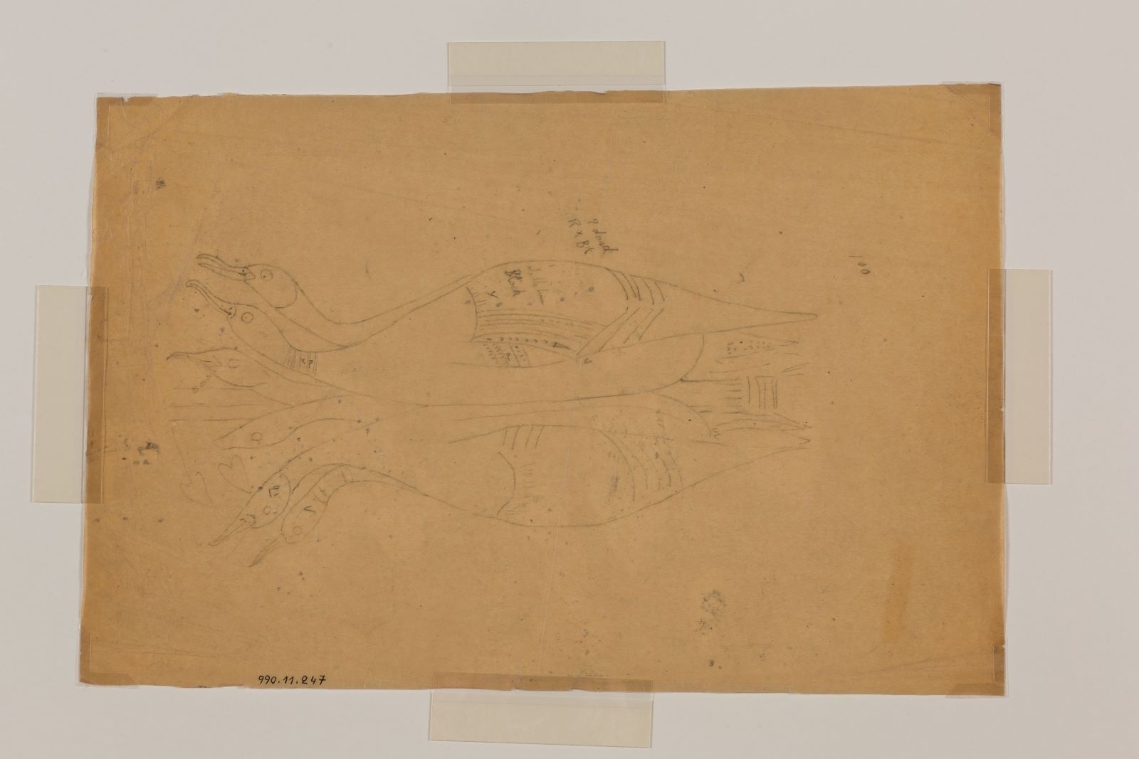 Offrande d'oies (titre factice), Marcelle Baud, 20e siècle