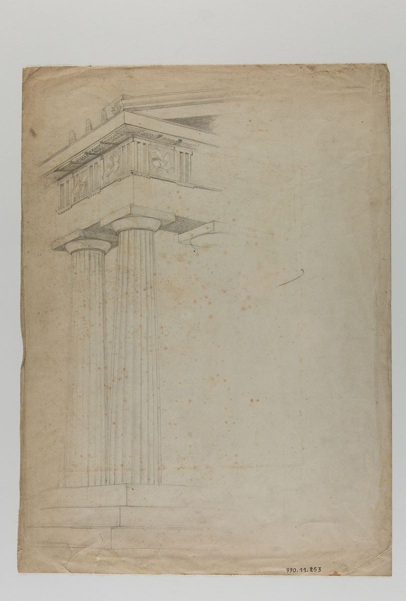 Vue du Parthénon (titre factice), Marcelle Baud, 20e siècle