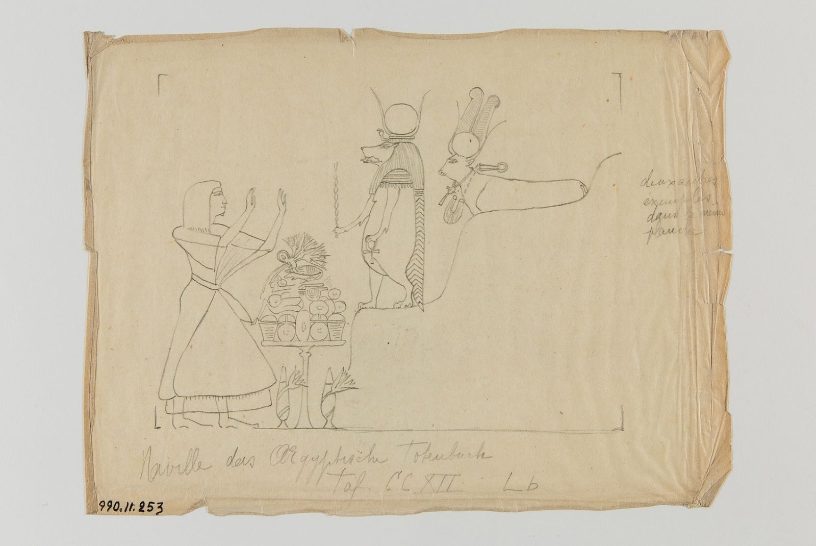 Le défunt adorant les déesses Thouéris et Hathor (titre factice)_0
