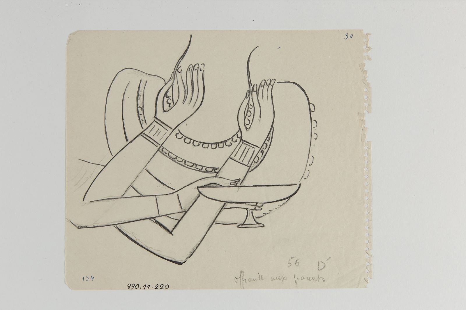 Offrande aux parents (titre factice), Marcelle Baud, 20e siècle