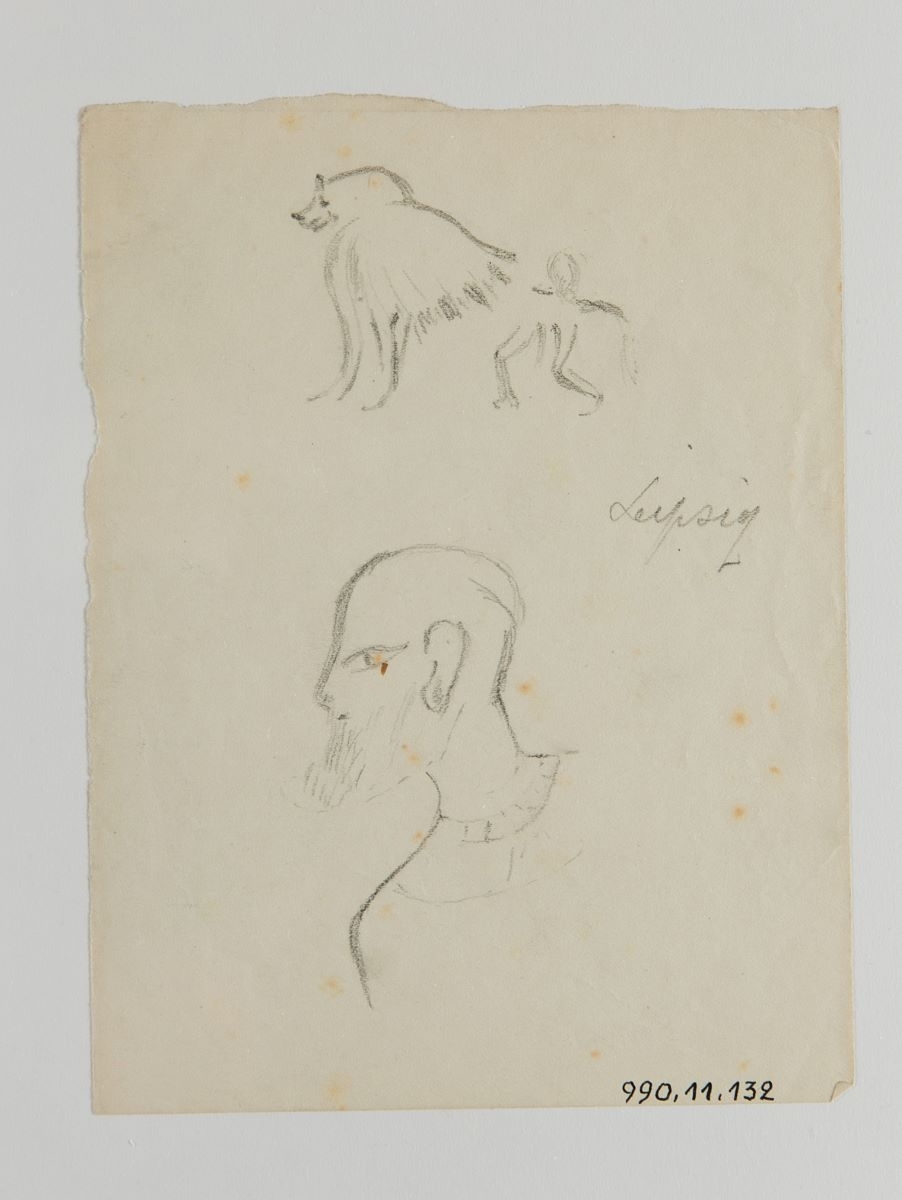 Croquis d'ostraca ? (titre factice), Marcelle Baud, 20e siècle