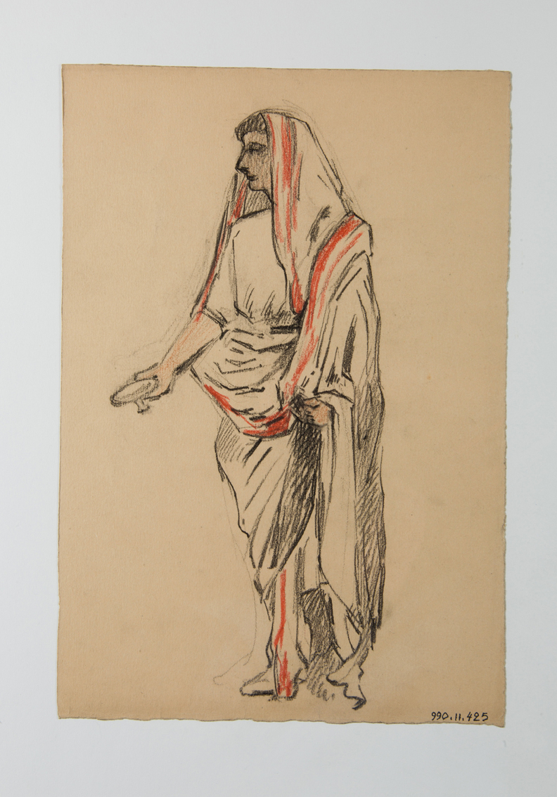 Etude de costume masculin romain (titre factice), Marcelle Baud, 1921 ?