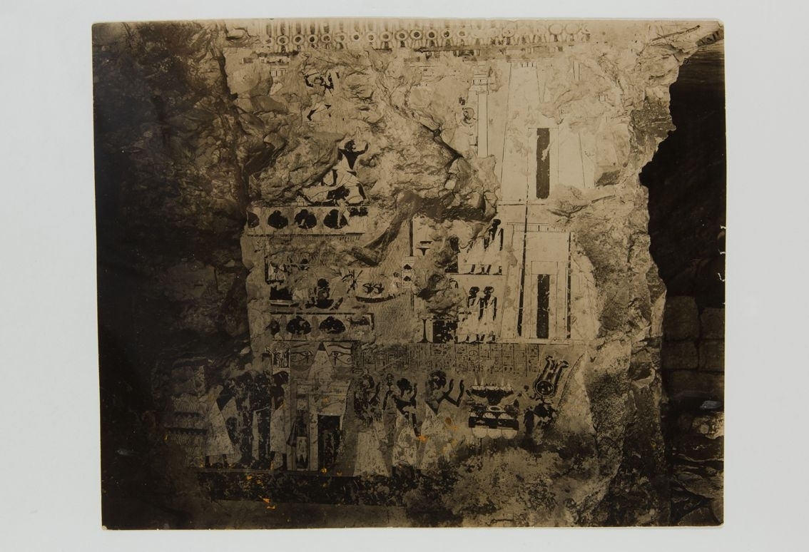 Paroi D de la tombe d'Amenmose (titre factice), Marcelle Baud, 20e siècle
