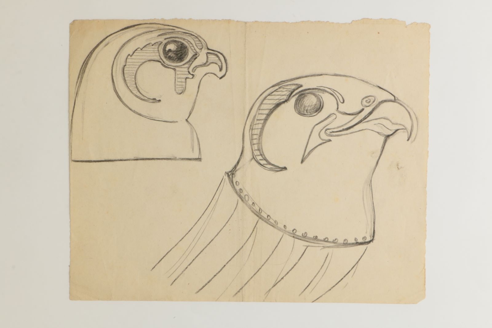 Tête de faucon (titre factice), Marcelle Baud, 20e siècle