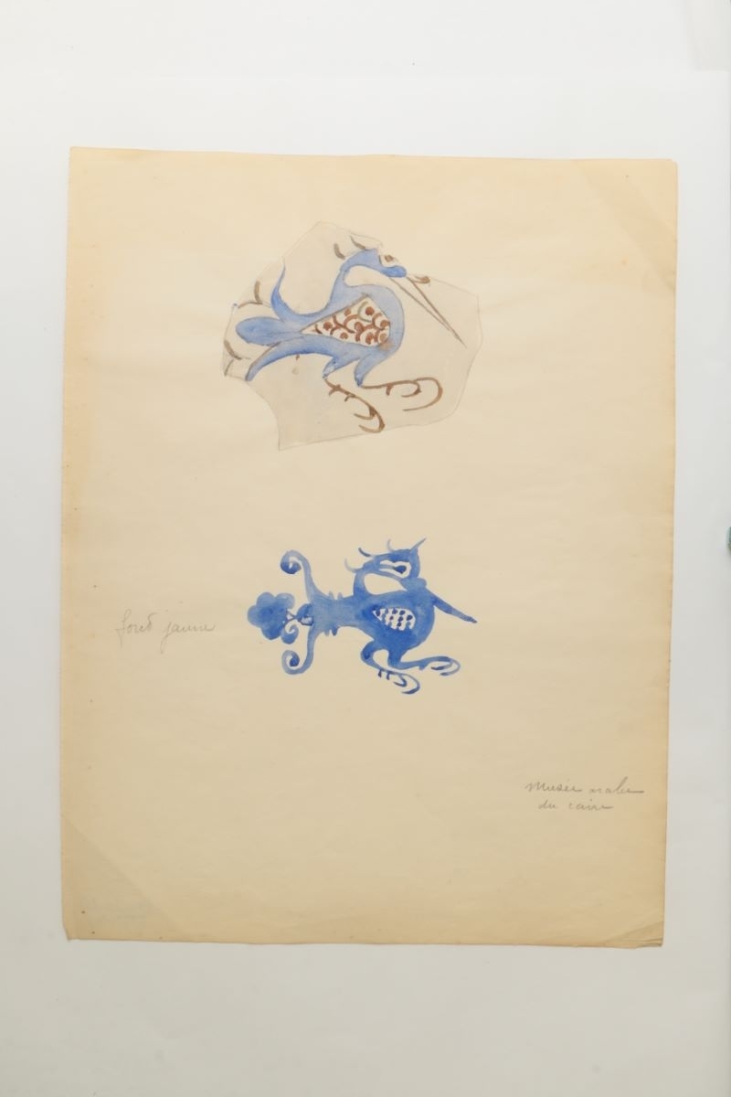 Céramiques du musée arabe du Caire (titre manuscrit), Marcelle Baud, 20e siècle