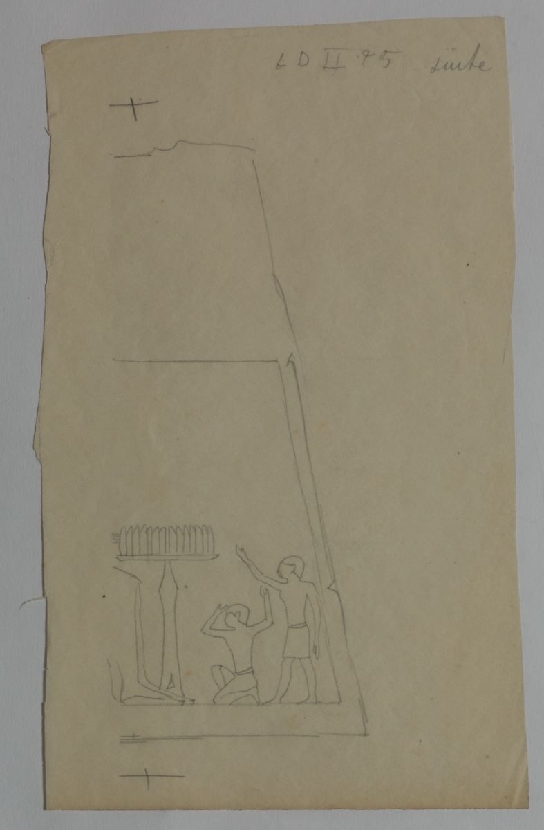 Décor de la tombe de Seshathetep Heti (titre factice), Marcelle Baud, 20e siècle