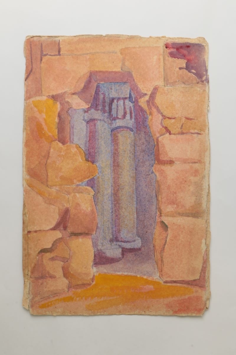 Temple égyptien (titre factice), Marcelle Baud, 20e siècle