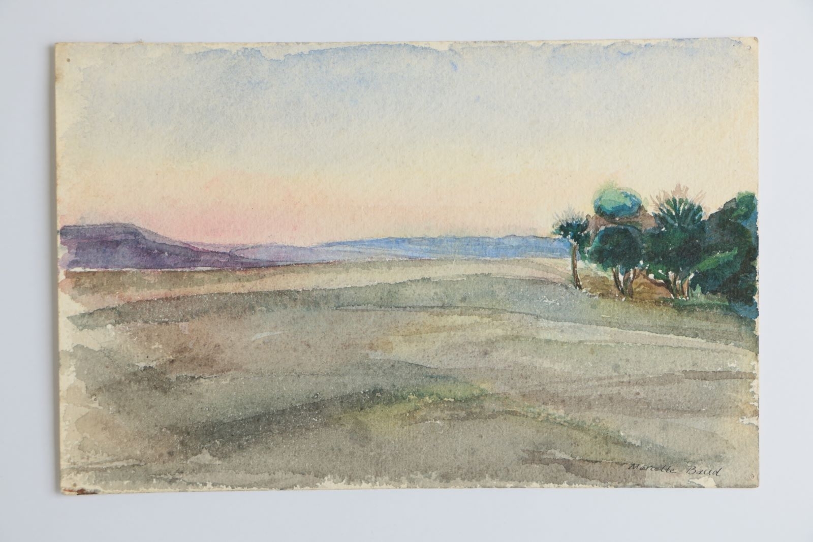 Le cirque après le coucher du soleil (titre manuscrit), Marcelle Baud, 20e siècle
