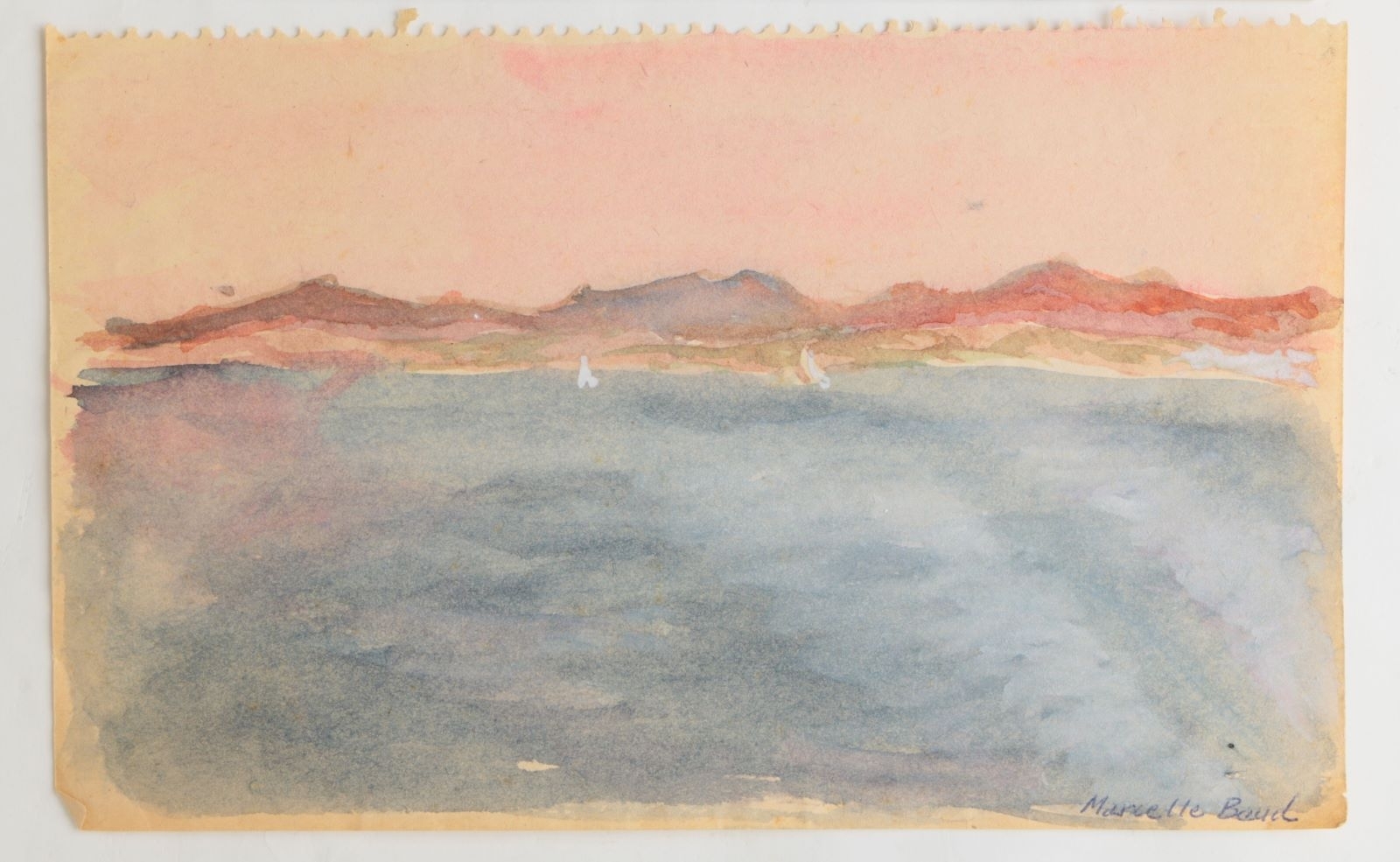 Les côtes d’Italie (titre manuscrit), Marcelle Baud, 20e siècle
