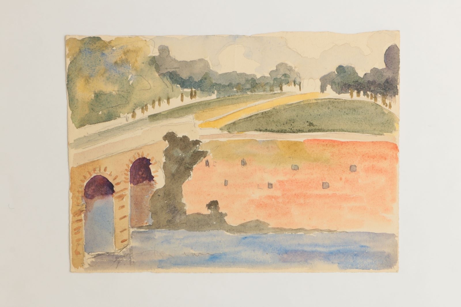 Pont du Château de Serrant (titre factice), Marcelle Baud, 1964
