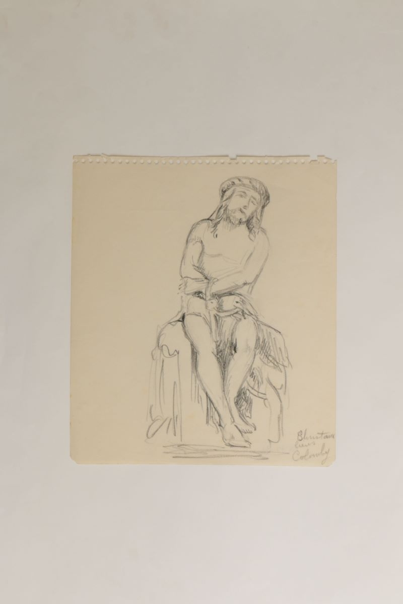 Christ aux liens de l’église Saint-Georges de Colomby (titre factice), Marcelle Baud, 1966