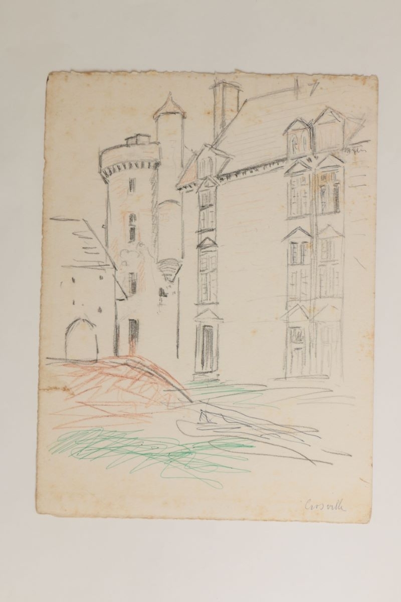 Château de Crosville-sur-Douve (titre factice), Marcelle Baud, 1966 ?