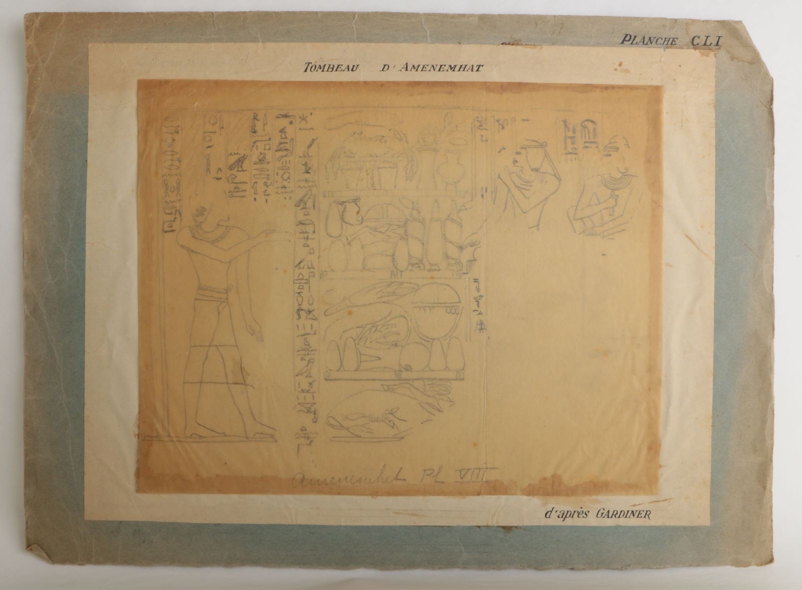 Tombeau d'Amenemhat (titre manuscrit), Marcelle Baud, 20e siècle