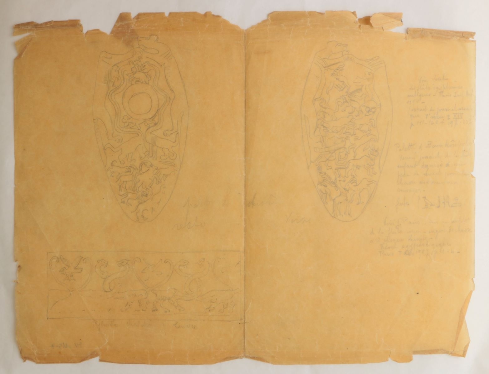Palette de Hiérakonpolis et sceau-cylindre mésopotamien (titre factice)_0