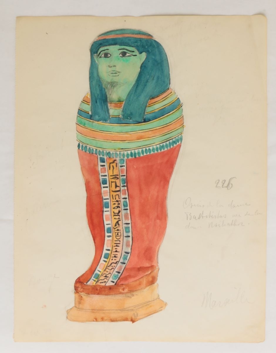Statuette de la dame Bastitertas (titre factice), Marcelle Baud, 20e siècle