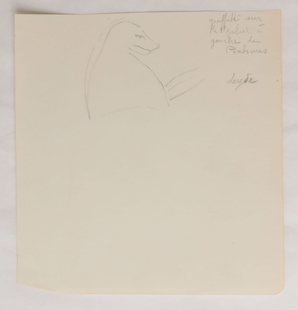Graffiti de singe (titre factice), Marcelle Baud, 20e siècle