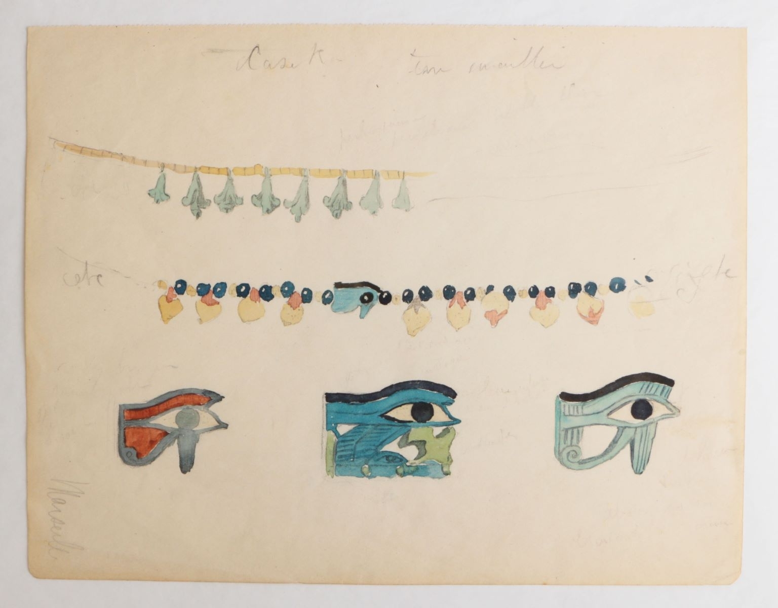 Bijoux et amulettes (titre factice), Marcelle Baud